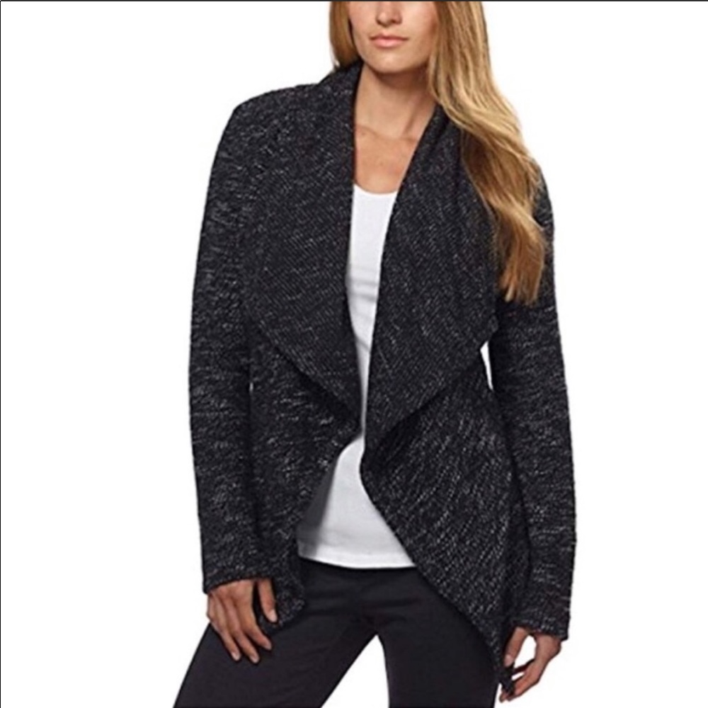 Tweed Shawl Collar Sweater Sz M